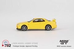 1:64 1999 Nissan SKYLINE GT-R (R34) VSPEC LIGHTNING YELLOW