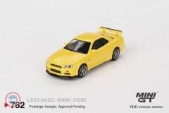 1:64 1999 Nissan SKYLINE GT-R (R34) VSPEC LIGHTNING YELLOW