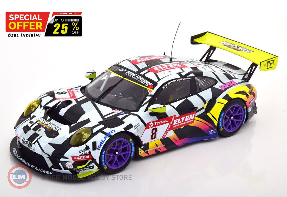 1:18 2019 Porsche 911 GT3 R #8 24h Nürburgring