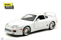 1:24 Jada 1995 Brian's Toyota Supra White - Fast & Furious