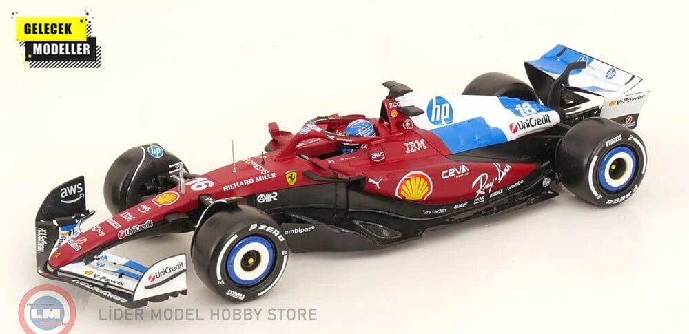1:18 Burago Ferrari F1 SF-25 TEAM SCUDERIA FERRARI HP #16 MIAMI GP 2025