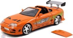 1:24 Jada 1995 Toyota Supra Fast & Furious , orange & Brian figure