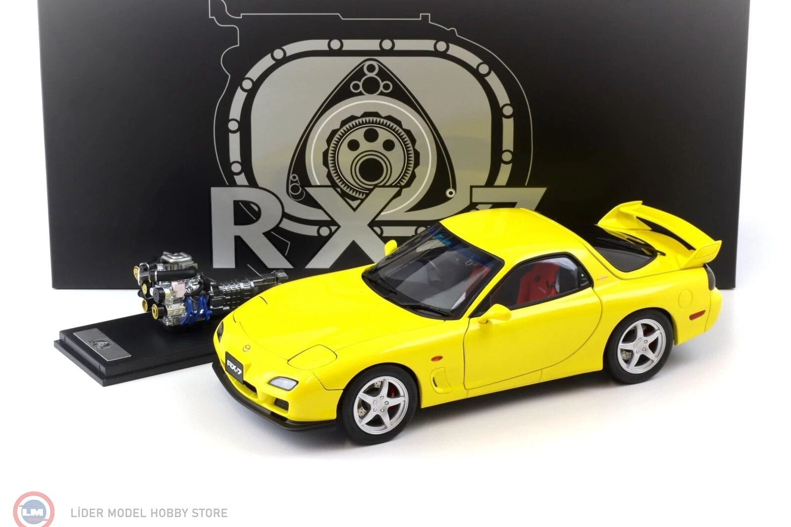 1:18 Polar Master Mazda RX7 Spirit R & Motor Aksesuar