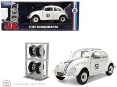 1:24 Jada Volkswagen Beetle #53 Herbie The Love Bug ve Jant seti
