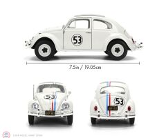 1:24 Jada Volkswagen Beetle #53 Herbie The Love Bug ve Jant seti