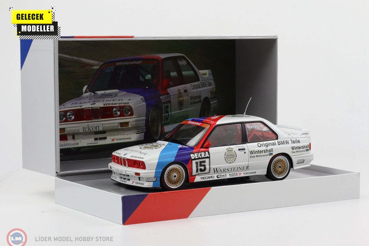 1:18 WERK83 BMW M3 (E30) #15 DTM Champion 1989 Roberto Ravaglia