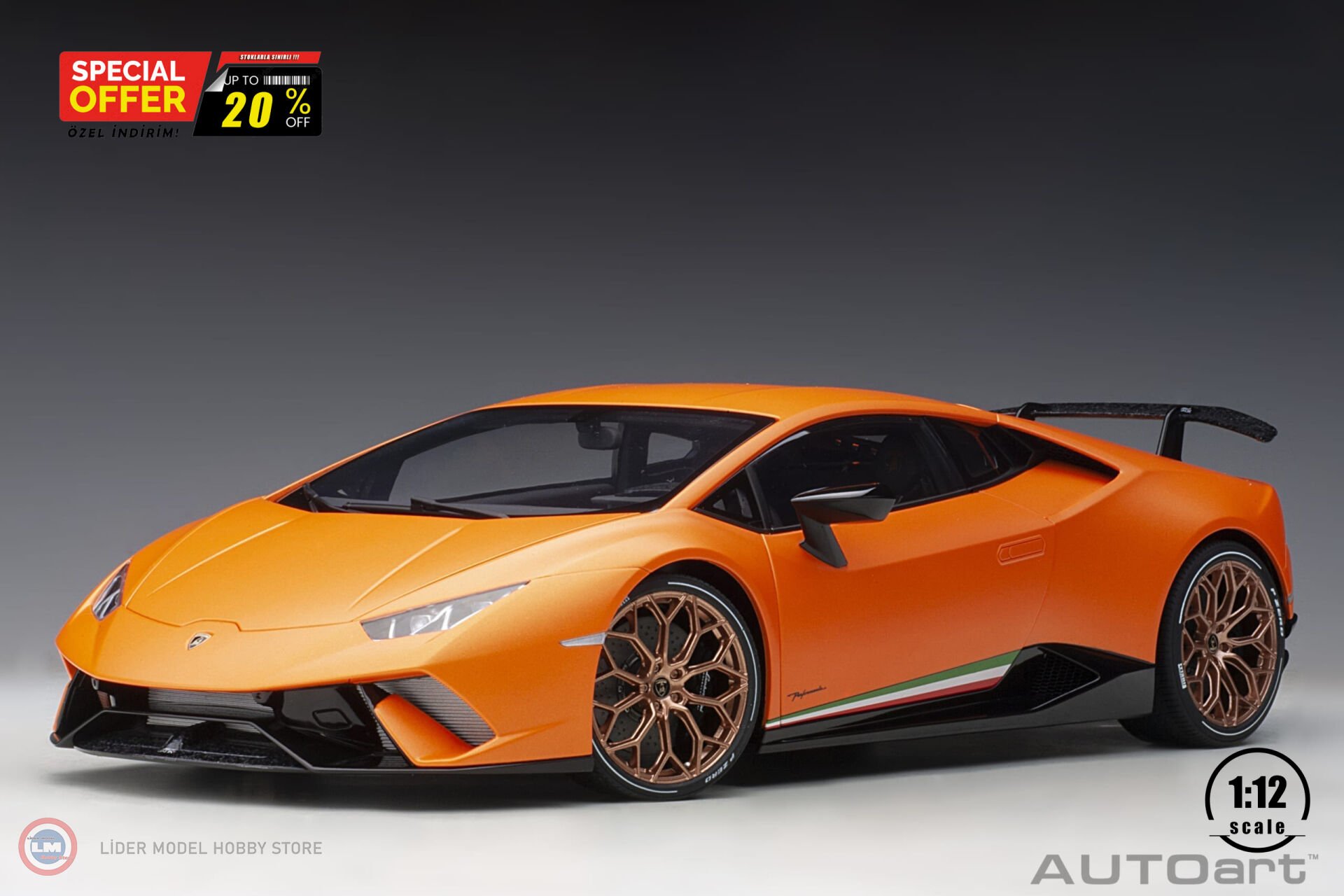 AUTOart 1:12 Lamborghini Huracan Performante Año de construcción 2017