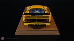 1:18 1996 Ferrari F40 LM 1996 Press Version Modena Yellow with 5 Spoke Silver Rims