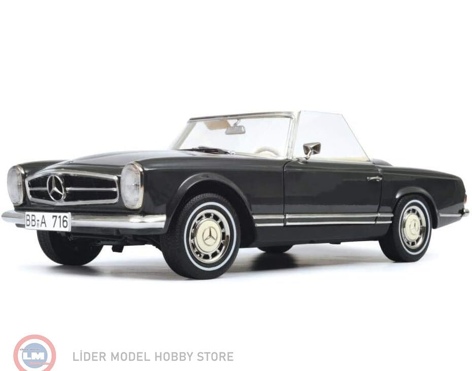 1:18 Schuco 1968 Mercedes Benz 280 SL W113 Pagoda Dark Grey
