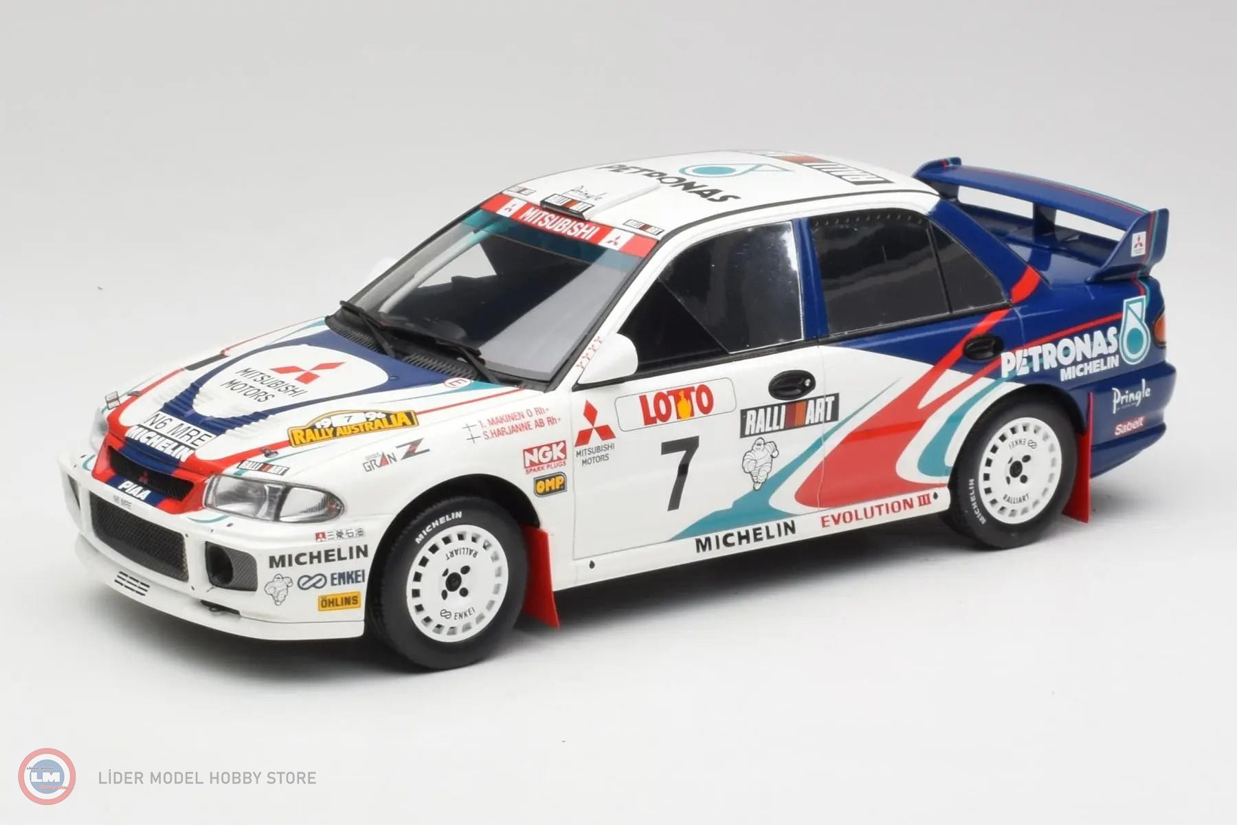 1:18 OTTO 1996 Mitsubishi Lancer Evo III Gr. #7 Rally Australia