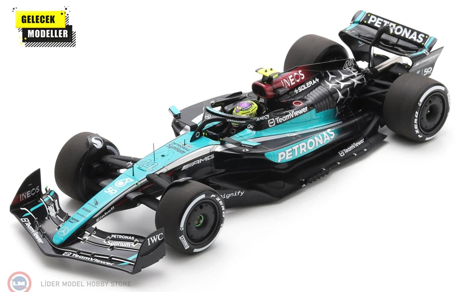 1:18 Spark 2024 Mercedes Benz AMG PETRONAS Formula One Team #44 F1 W15