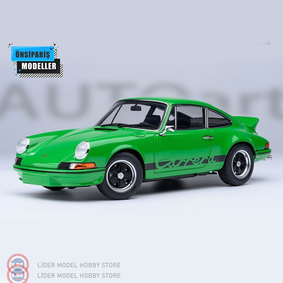 1:18 Autoart 1973 Porsche 911 Carrera 2.7 RS (Viper Green with Black stripes)