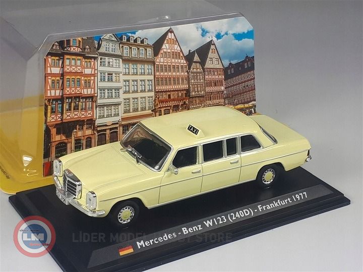 1:43 1977 Mercedes Benz 240 D Frankfurt Taxi