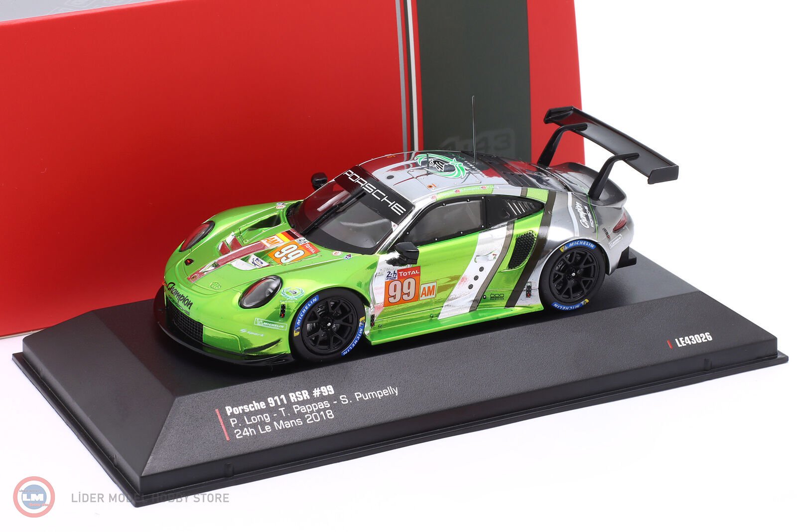 1:43 2018 Porsche 911 RSR #99 Proton Competition 24h LeMans