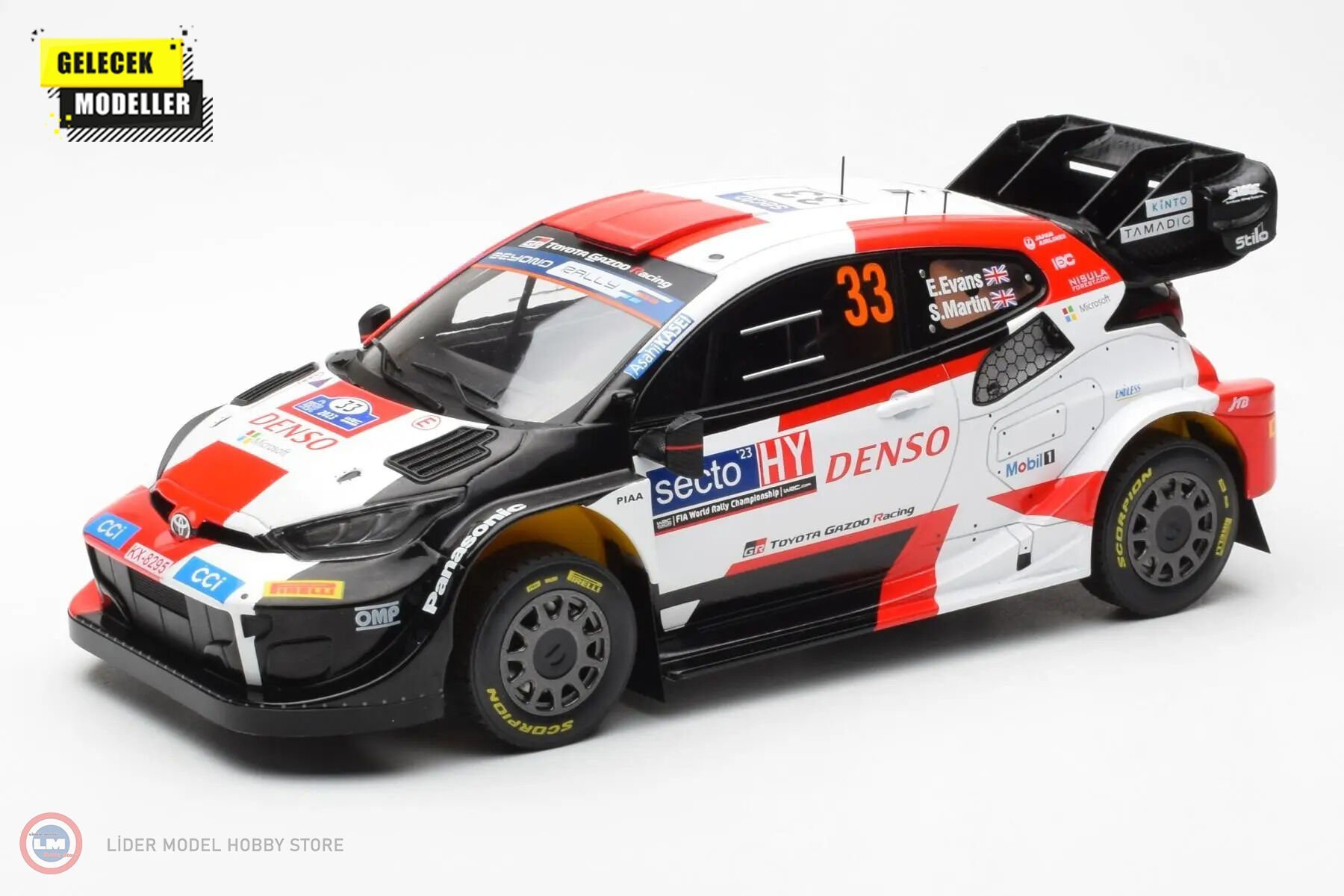 1:18 IXO 2023 Toyota GR Yaris Rally Hybrid #33 Rally