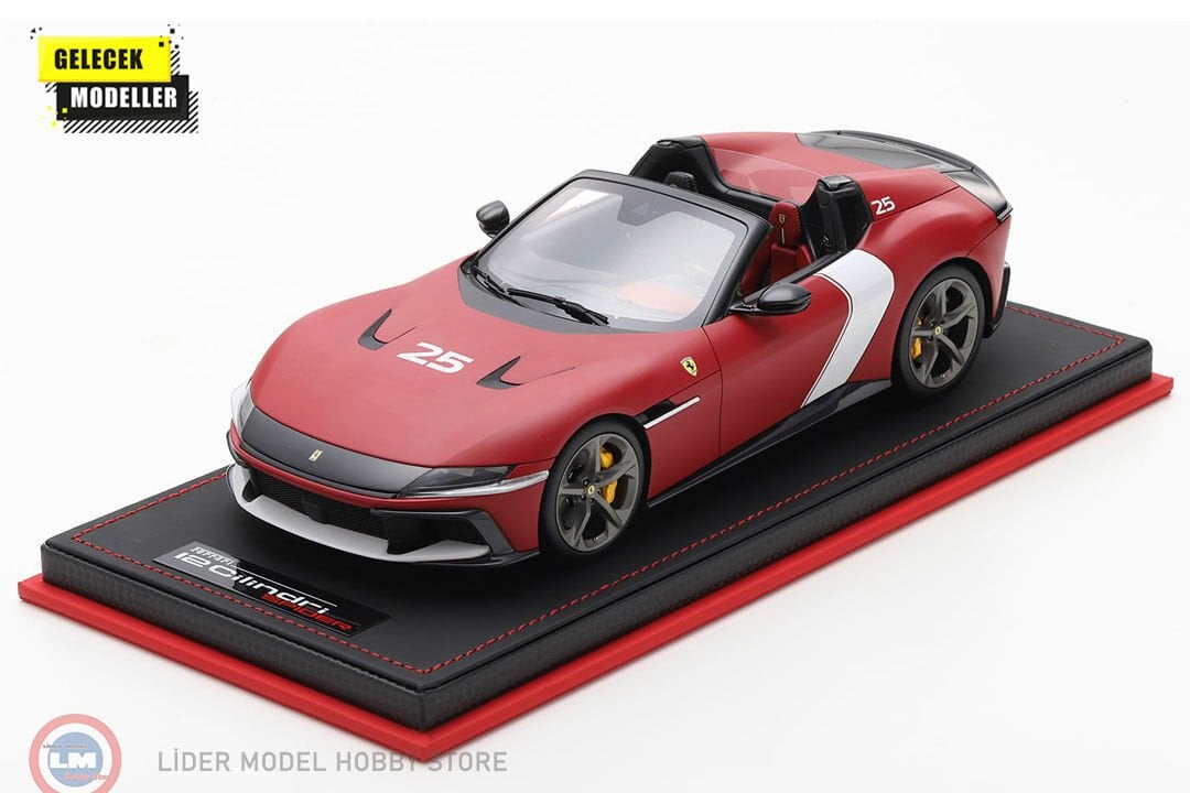 1:18 MR Collection Ferrari 12 Cilindri Spider #25 Rosso Racing 2025 - Matt