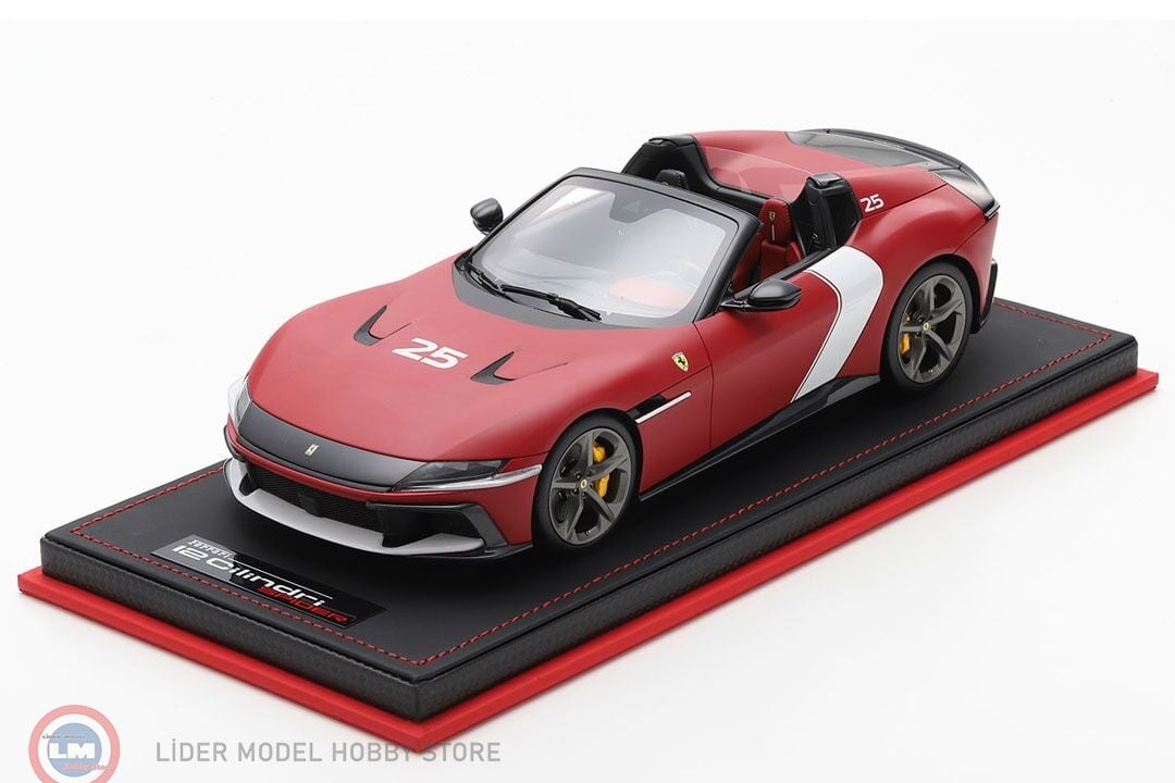1:18 MR Collection Ferrari 12 Cilindri Spider #25 Rosso Racing 2025 - Matt