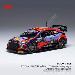1:43 2021 Hyundai i20 Coupe WRC No.11 Rally MonteCarlo T.Neuville M.Wydaeghe