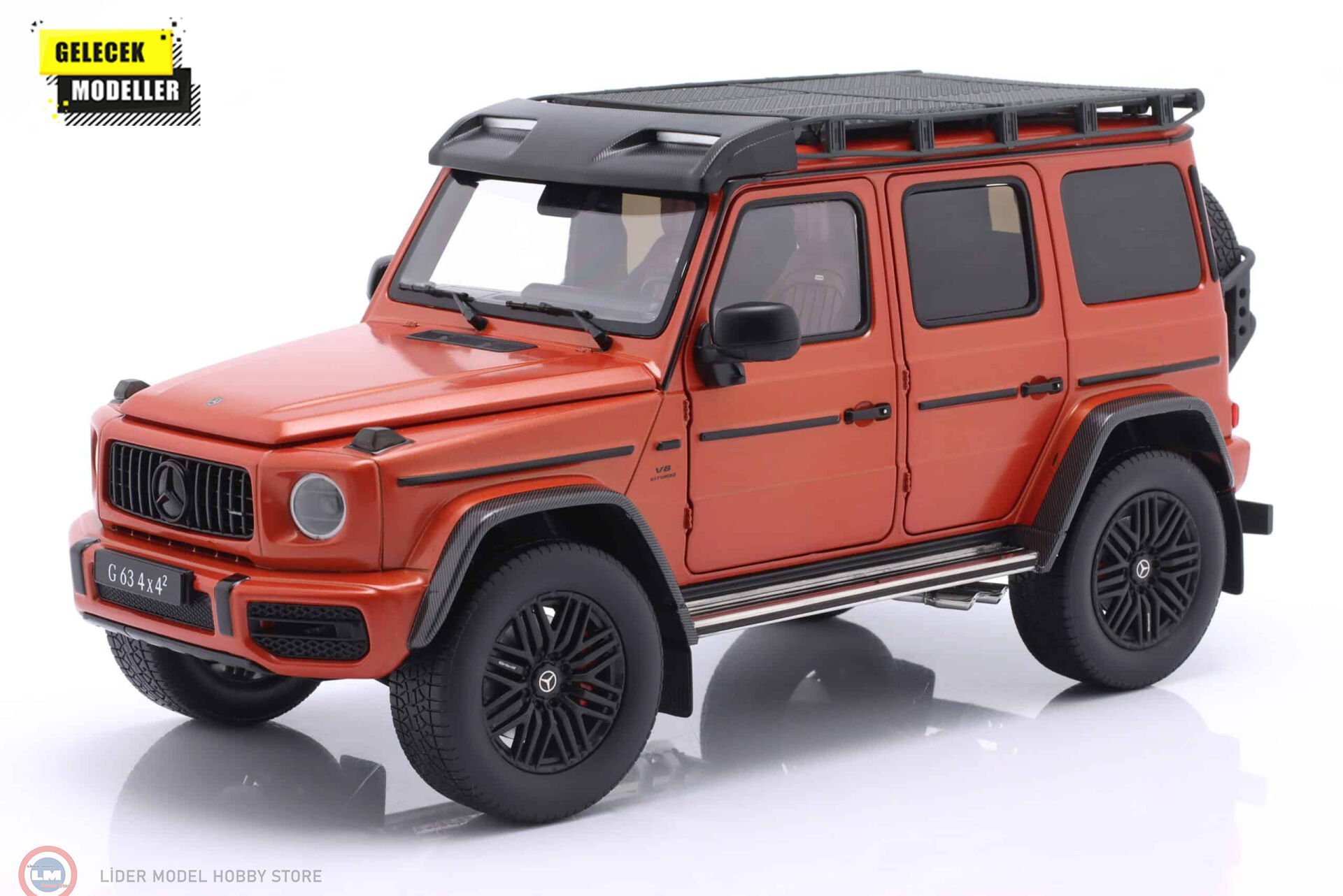 1:18 iScale 2022 Mercedes Benz AMG G63 W463 4x4 - orange magno