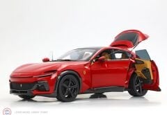 1:18 BBR Ferrari Purosangue diecast panoramic roof Rosso Corsa - black wheels