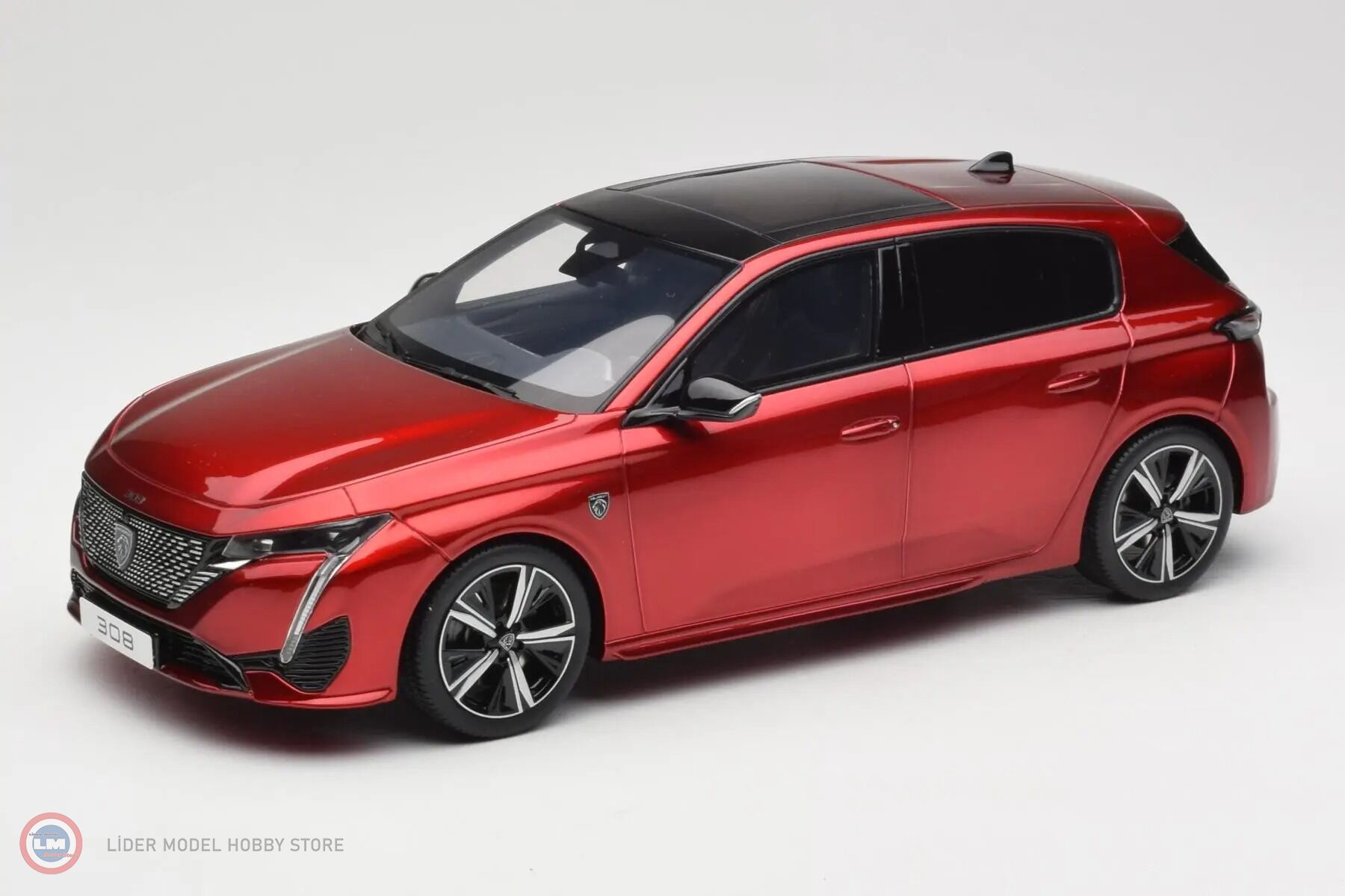 1:18 OTTO 2022 Peugeot 308 GT Red