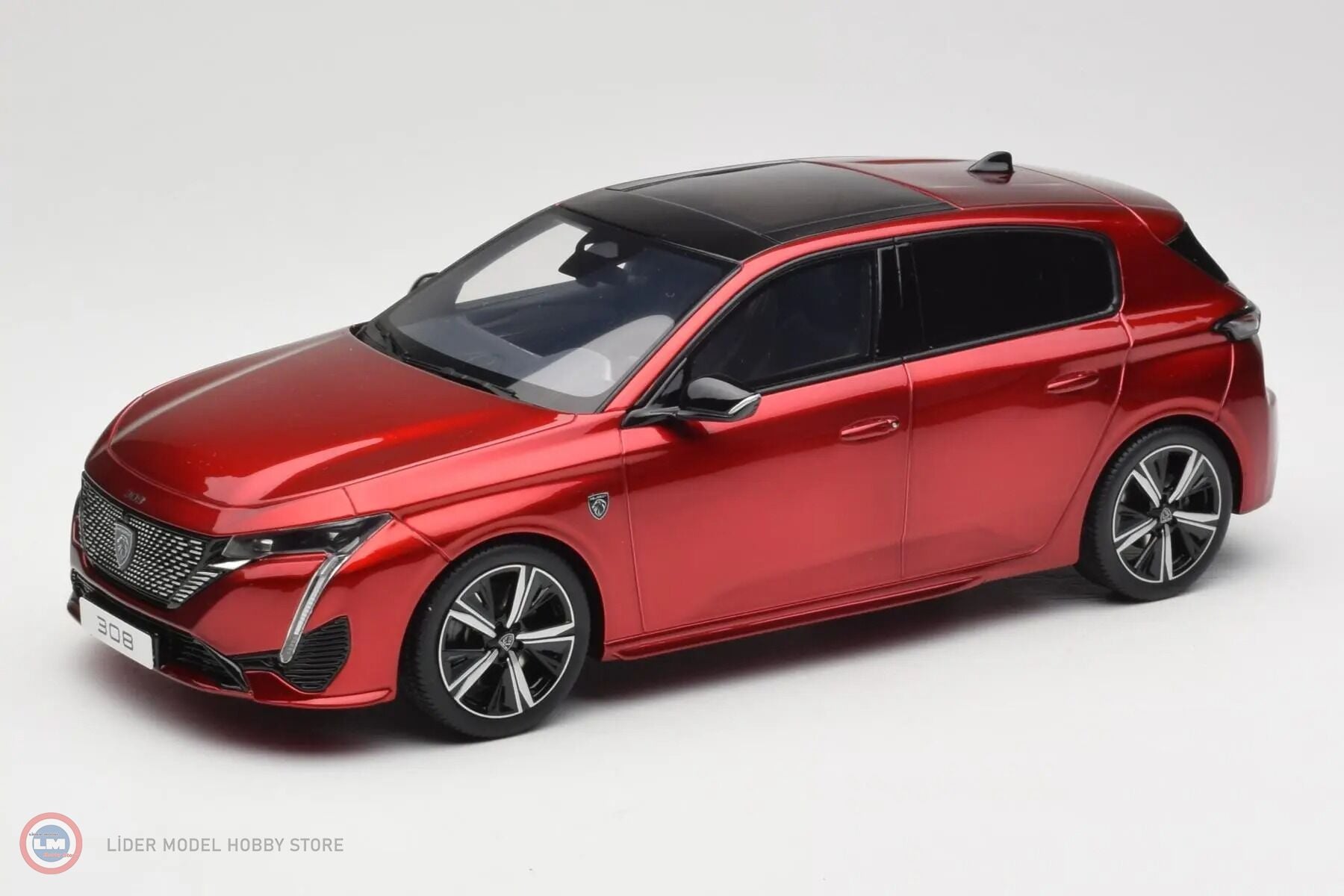 1:18 OTTO 2022 Peugeot 308 GT Red