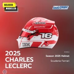 1:5 Look Smart Charles Leclerc #16 Helmet Scuderia Ferrari F1 Season 2025 Helmet Kask