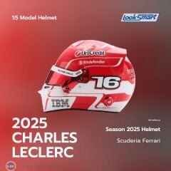 1:5 Look Smart Charles Leclerc #16 Helmet Scuderia Ferrari F1 Season 2025 Helmet Kask