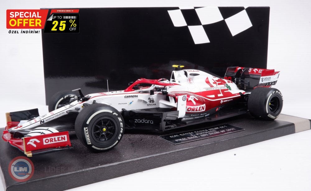 1:18 Minichamps Alfa Romeo RACING ORLEN C41 #99- ABU DHABI GP 2021