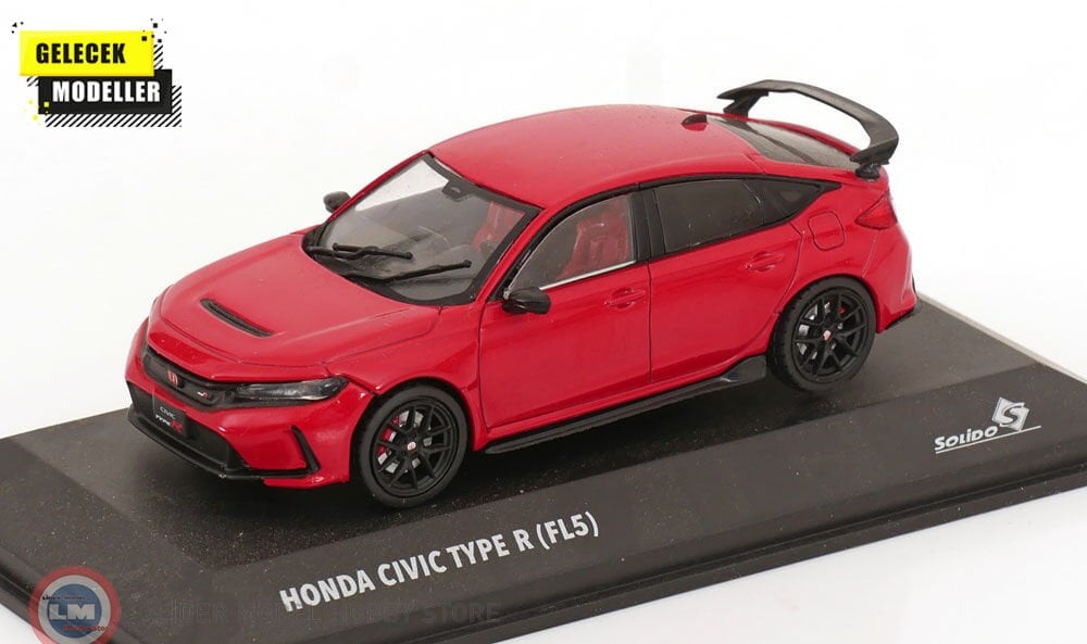 1:43 Solido 2022 Honda Civic Type R – Rallye Red
