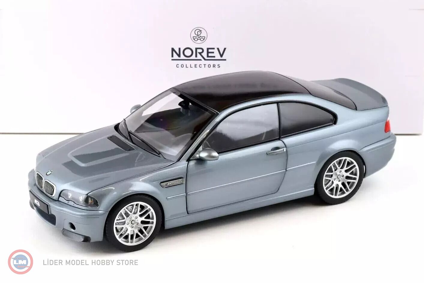 Norev - 1:18 Norev BMW M3 CSL E46 (2000) - Grey Metallic - 7.756