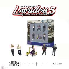 1:64 American Diorama 2427 Lowriders 5- Figür 6lı set