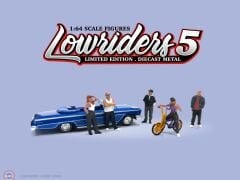 1:64 American Diorama 2427 Lowriders 5- Figür 6lı set