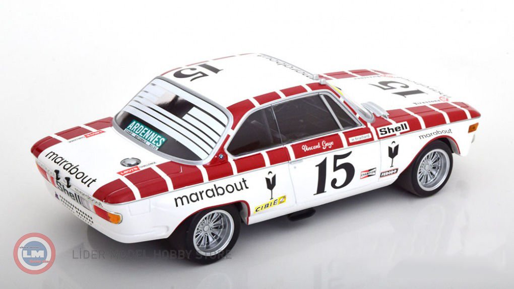 Miniature BMW 2800 CS/ E09 - Spa 1972 - Minichamps 1/18