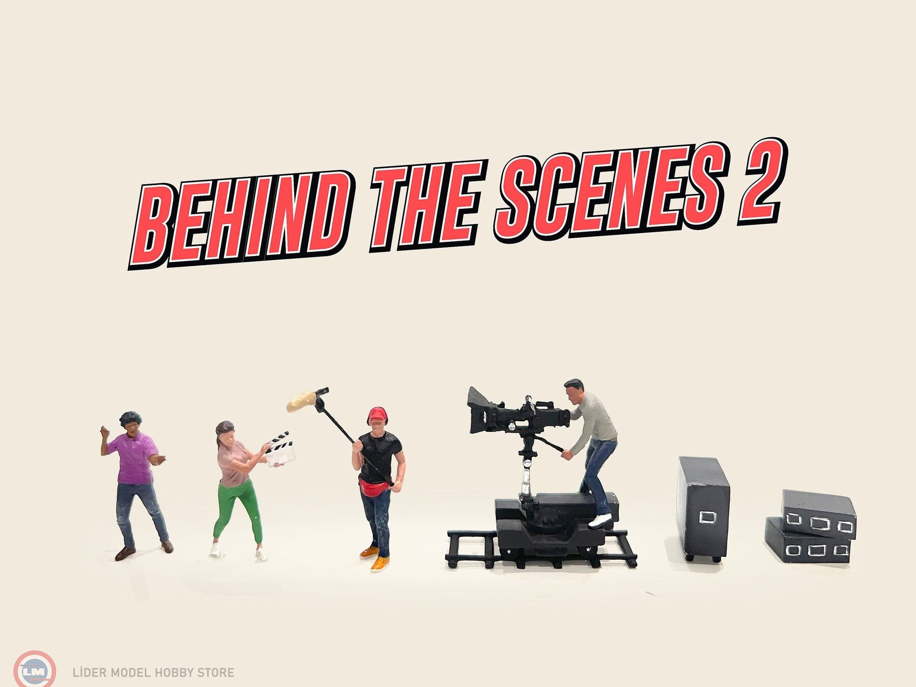 1:64 American Diorama 2428 Behind the Scenes 2 -  Figür Set