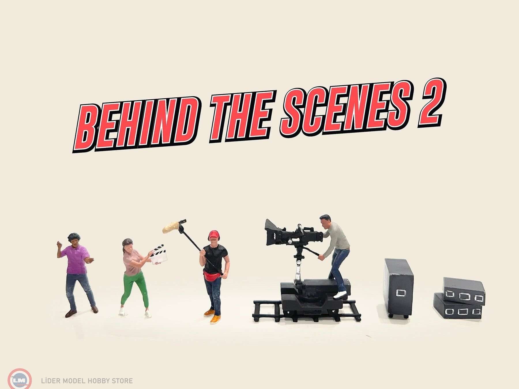 1:64 American Diorama 2428 Behind the Scenes 2 -  Figür Set