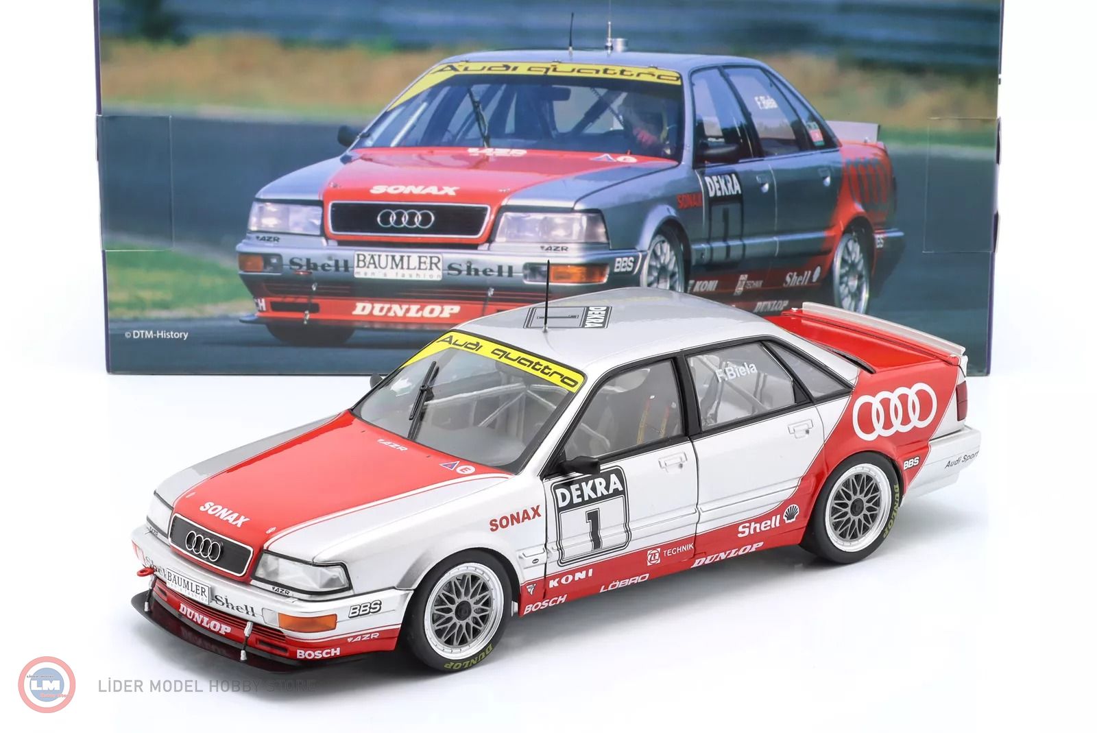 1:18 WERK83 Audi V8 Quattro #1 DTM 1992 Frank Biela Team AZR