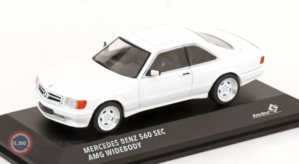 1:43 1990 Mercedes Benz SEC 560 AMG Widebody White