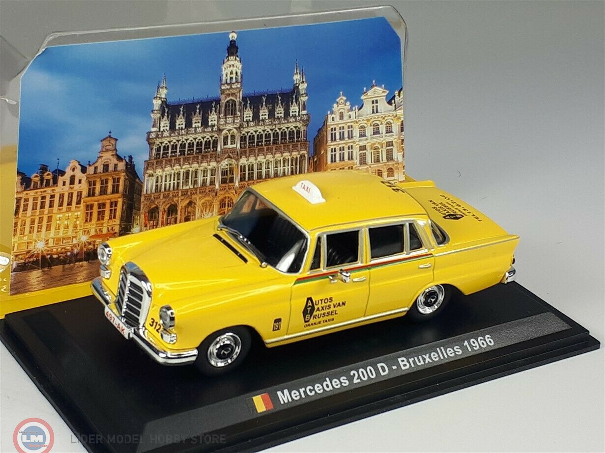 1:43 1966 Mercedes Benz 200 Bruxelles Taxi