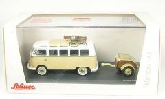 1:43 1960 Volkswagen T1 Samba Anhänger + Ski