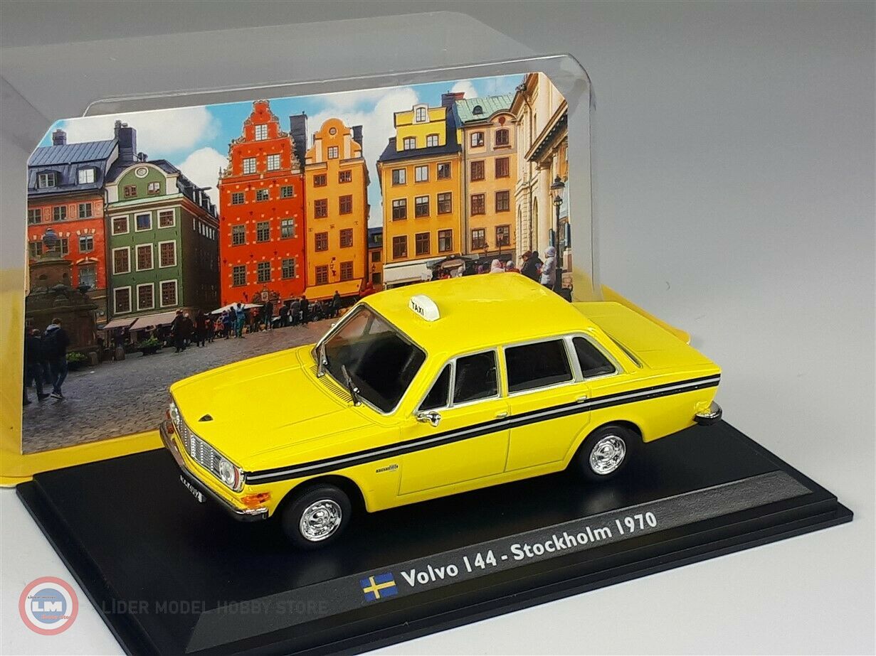 1:43 1970 Volvo 144 Stockholm Taxi