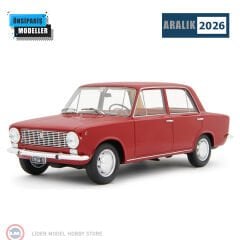 1:18 Laudo Racing 1966 Fiat 124 Serie 1 Kırmızı