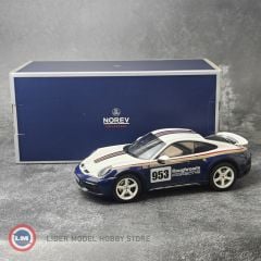 1:18 2023 Porsche 911 992 Coupe Rally Dakar Roughroads Rothmanns