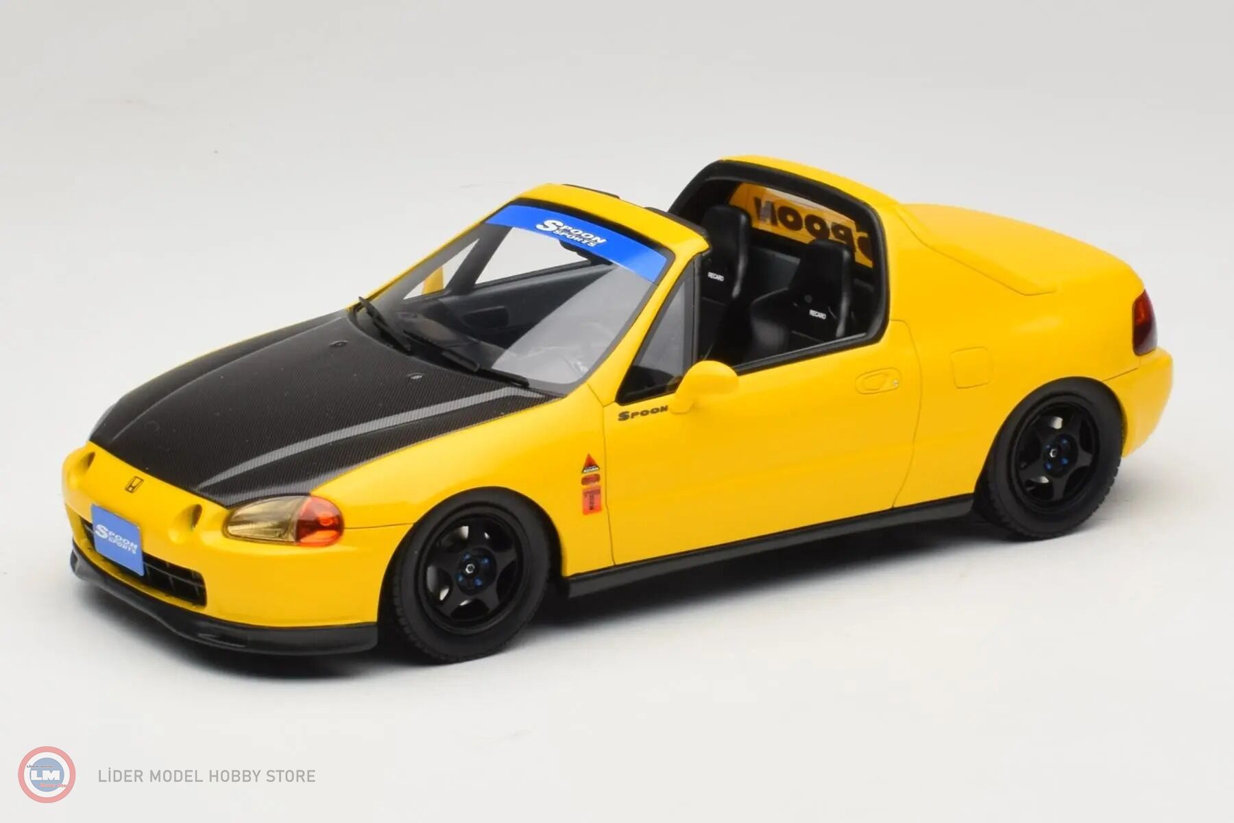 1:18 OTTO 1996 Honda Civic Del Sol Spoon Phoenix Yellow