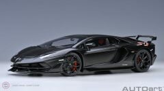 1:18 Autoart 2019 Lamborghini Aventador SVJ (Nero Nemesis Matt Black)
