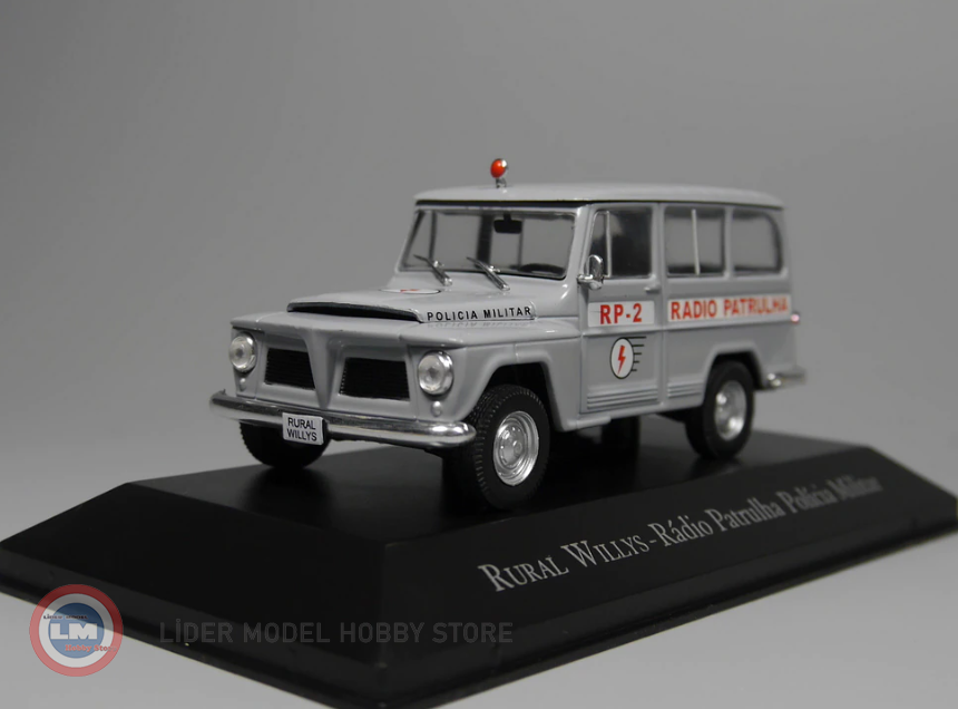 1:43 Willys Rural Radio Patrulha Askeri Araç
