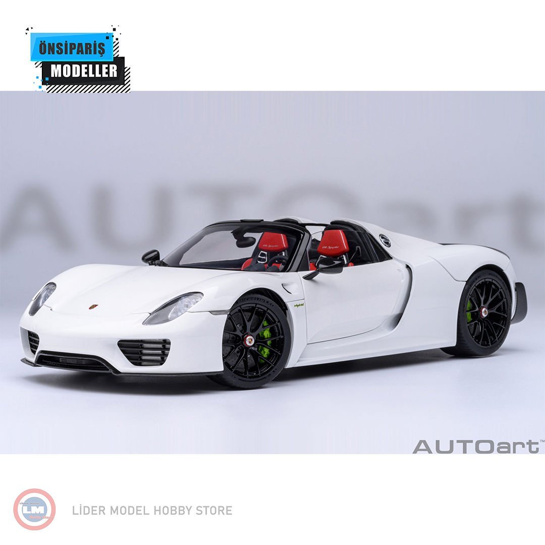 1:18 Porsche 918 Spyder 2013 white WEISSACH PACKAGE (whitered interior)