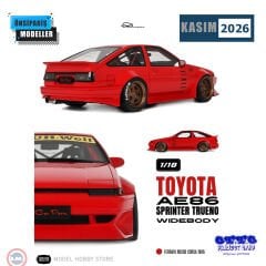 1:18 Otto 1968 Toyota AE86 Sprinter Trueno Widebody Ferrari Rosso Corsa