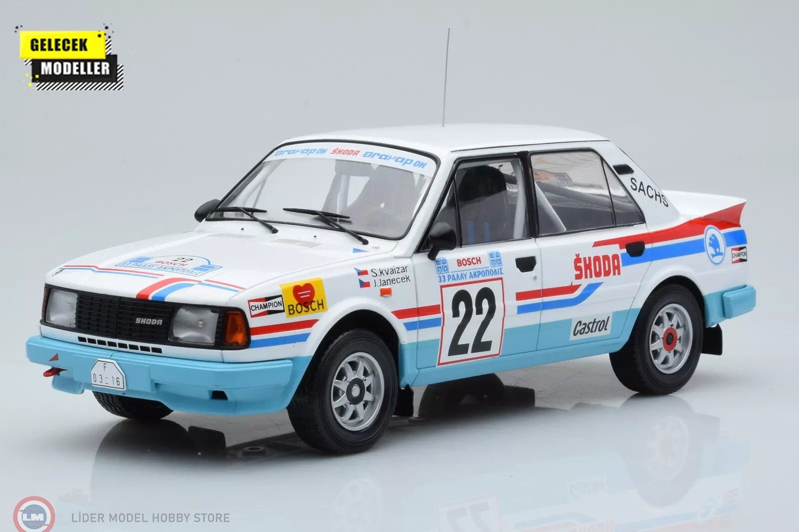 1:18 IXO 1986 Skoda 130 LR, #22,WRC, Rally Acropolis