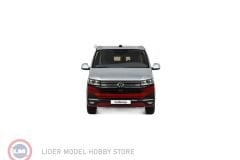 1:18 Otto 2021 Volkswagen T6 California Ocean Fortana Red Reflex Silver